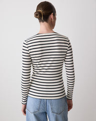 RW&CO Long-Sleeve Henley Ribbed Top