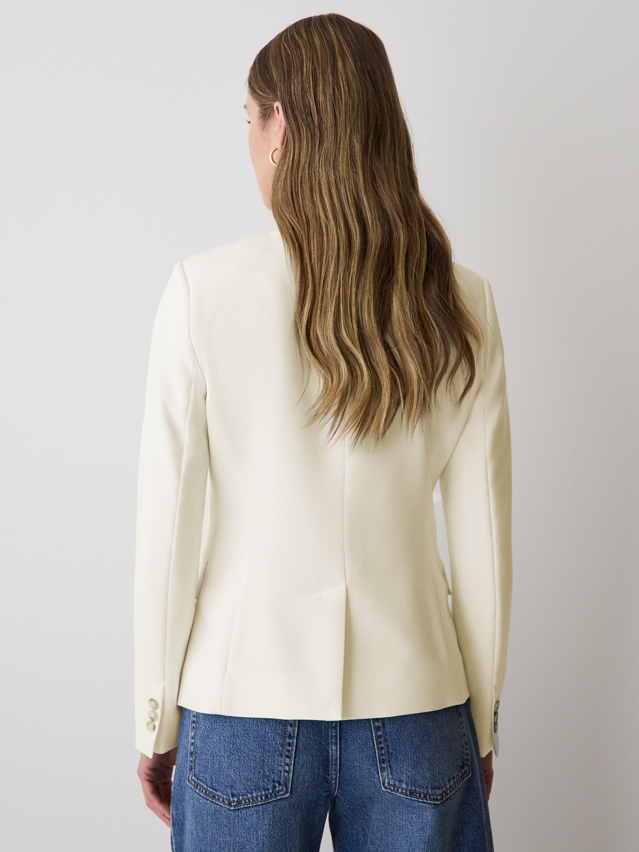 RW&CO Collarless Fitted Blazer