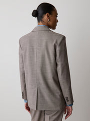 RW&CO Taupe Oversized One-Button Blazer