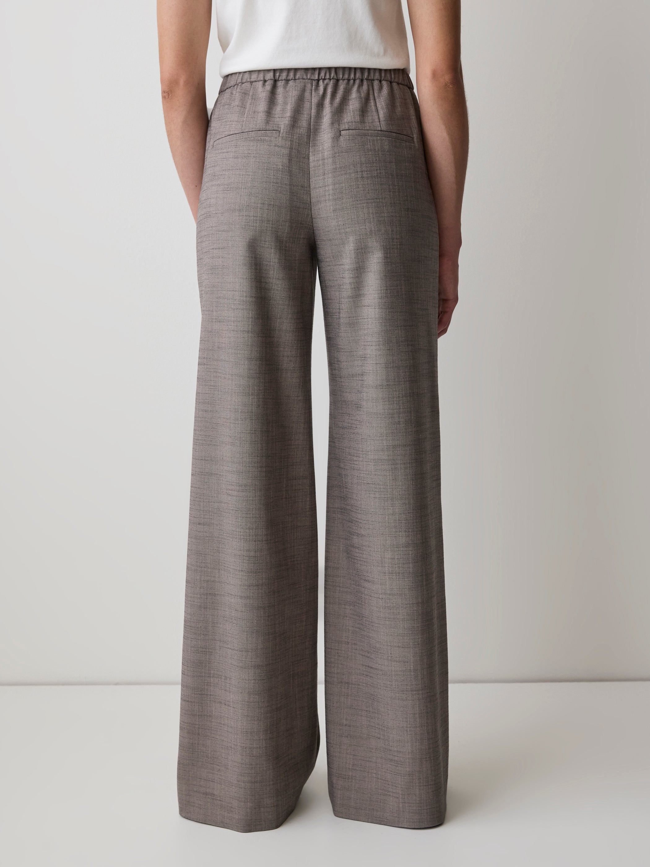 RW&CO Twill Mid-Rise Wide-Leg Pant