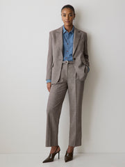 RW&CO Taupe Tapered-Leg High-Rise Ankle Pant