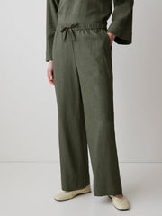 RW&CO Linen Mid-Rise Straight-Leg Pant