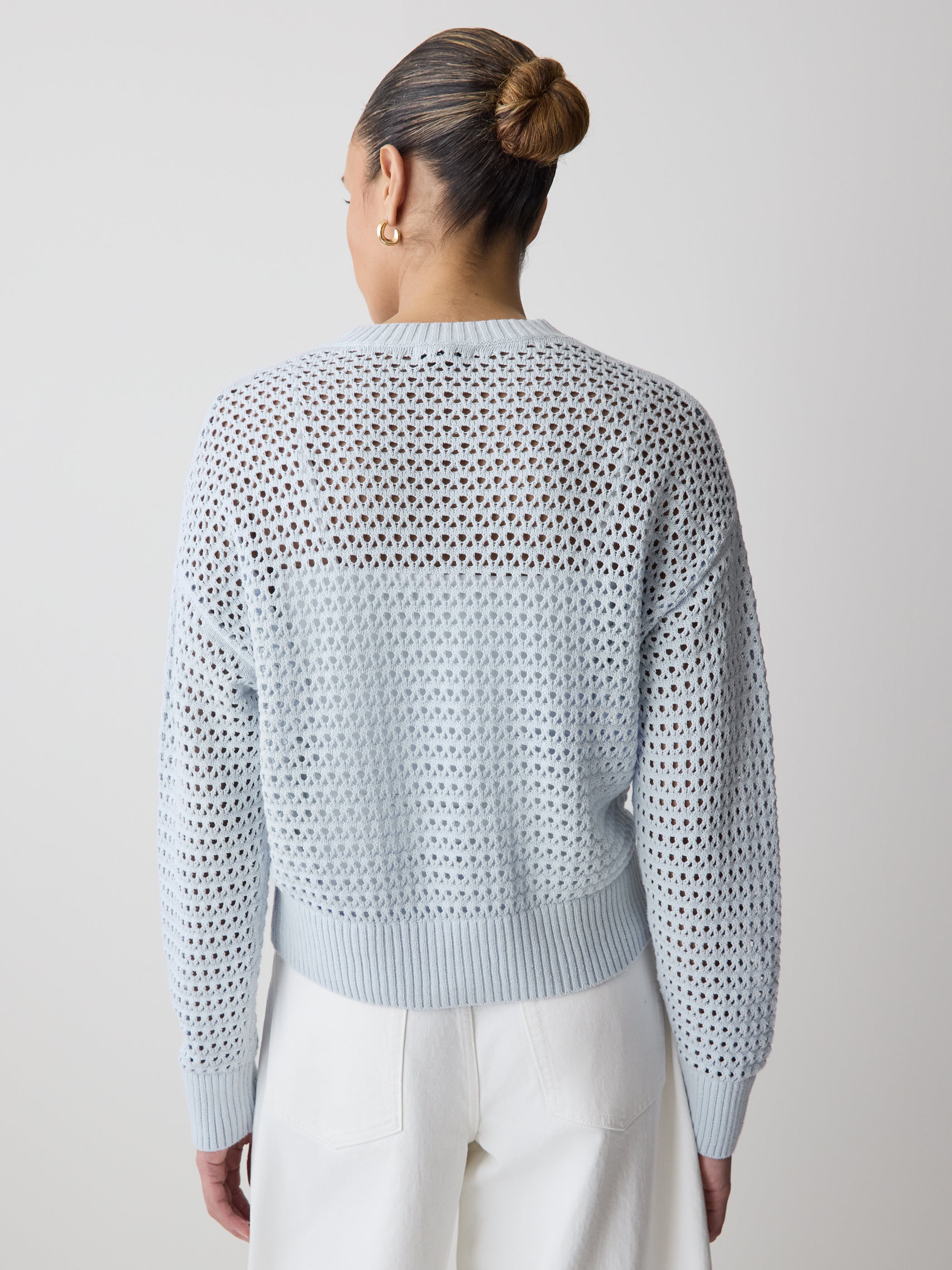 RW&CO Long-Sleeve Open-Stitch Cardigan