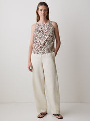 RW&CO Sleeveless Crew-Neck Blouse
