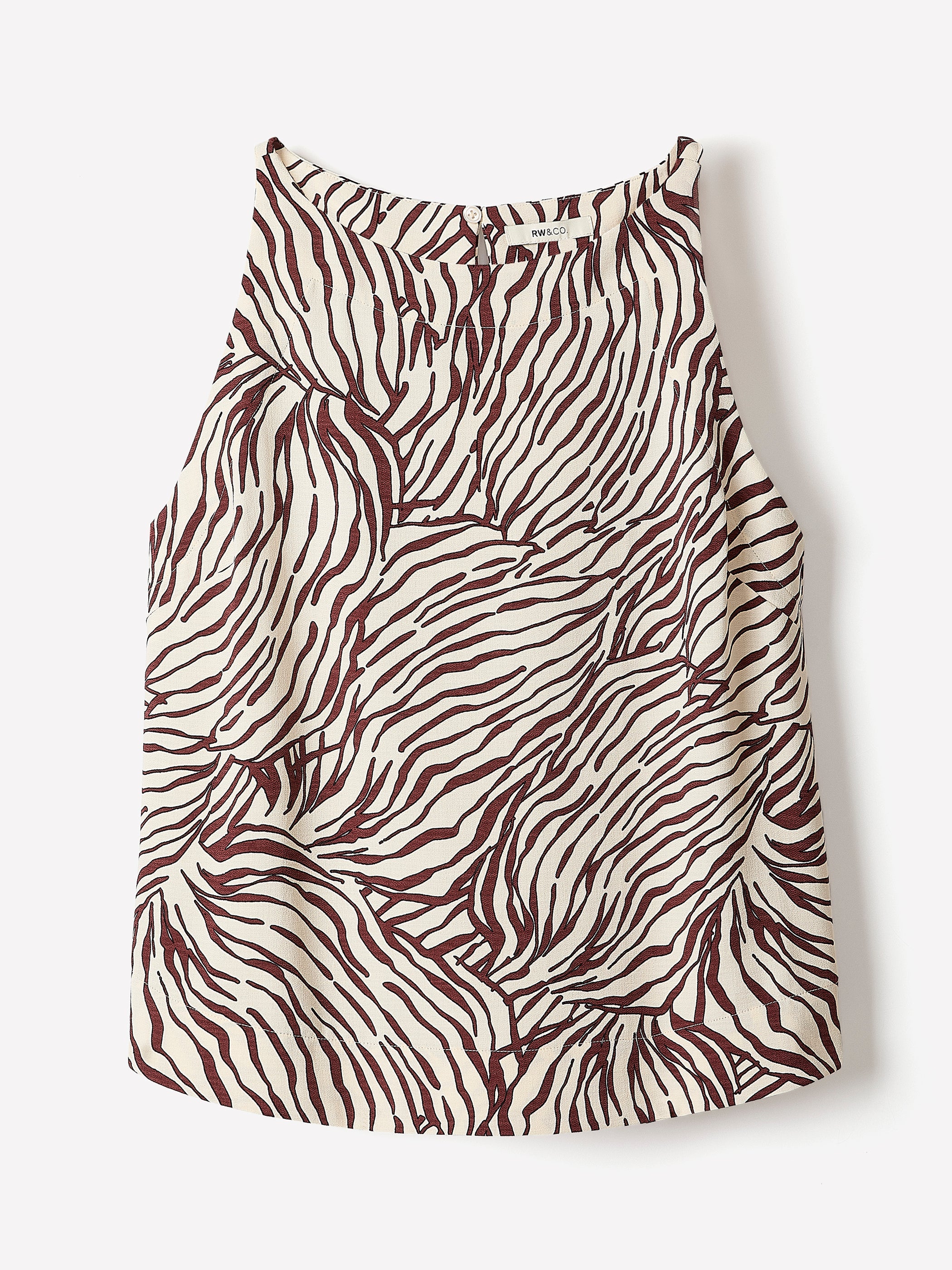 RW&CO Sleeveless Crew-Neck Blouse