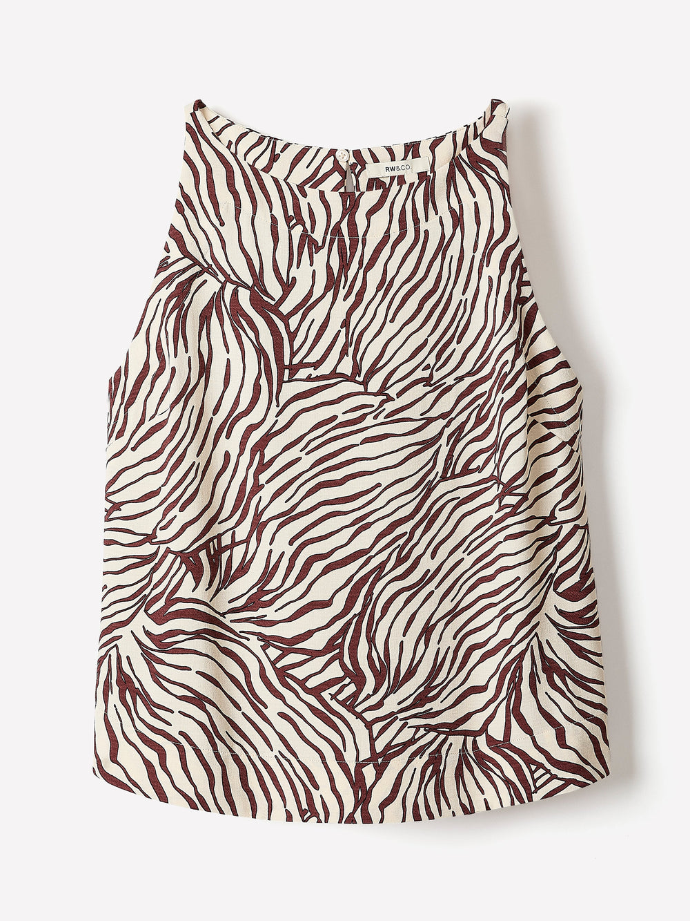 RW&CO Sleeveless Crew-Neck Blouse
