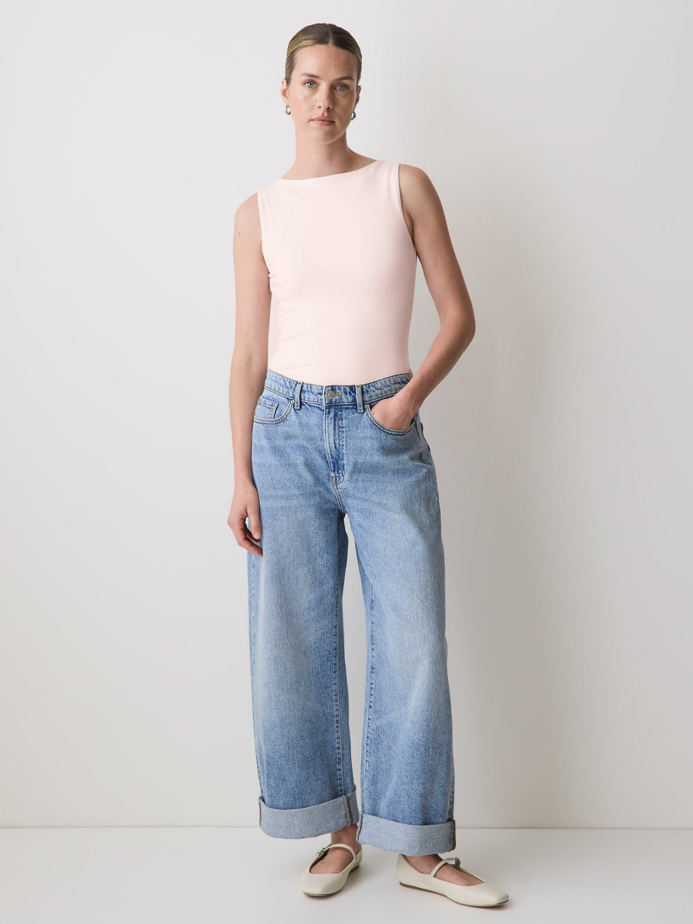 RW&CO Organic Cotton Boat-Neck Cami