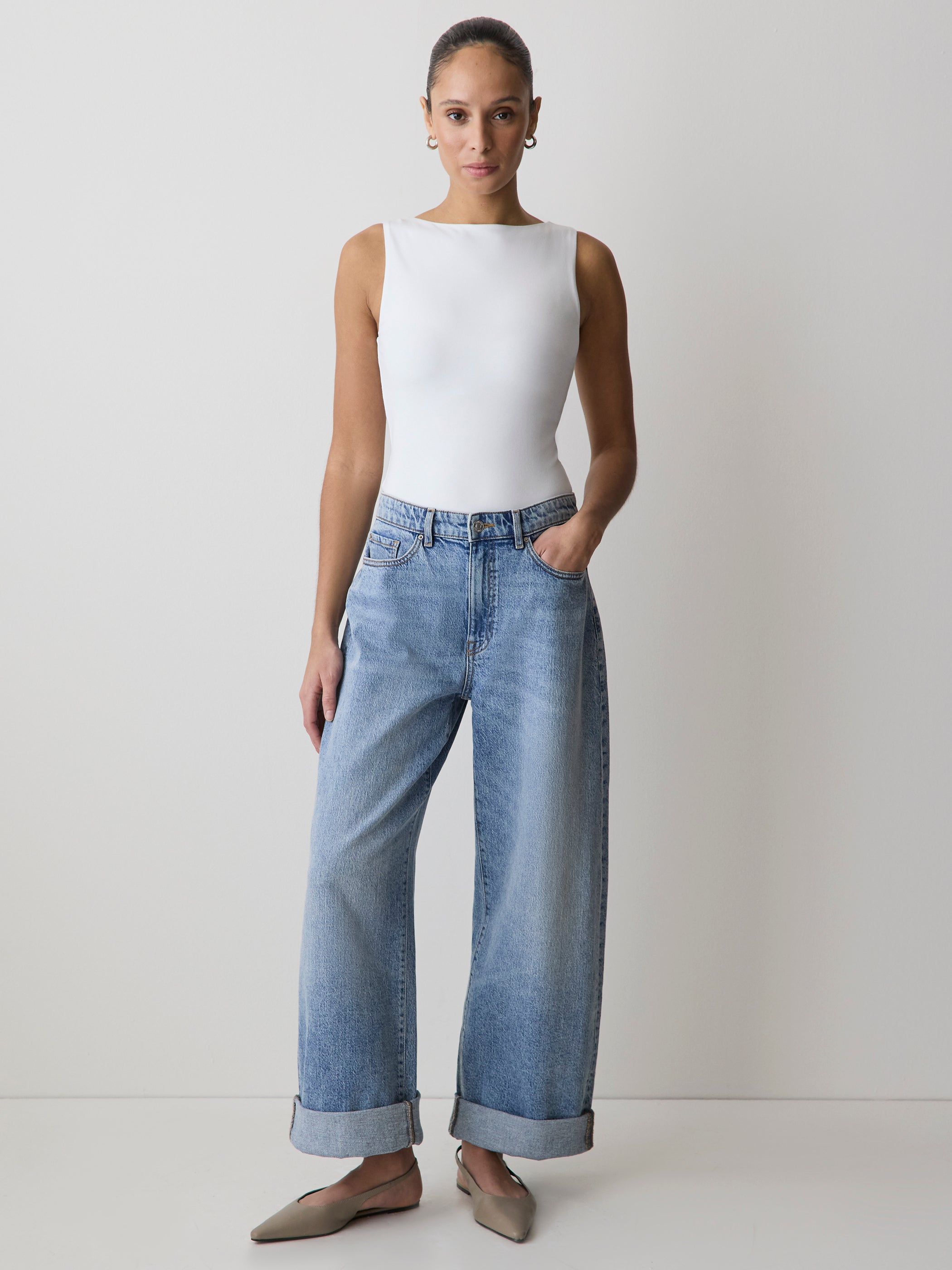 RW&CO Organic Cotton Boat-Neck Cami