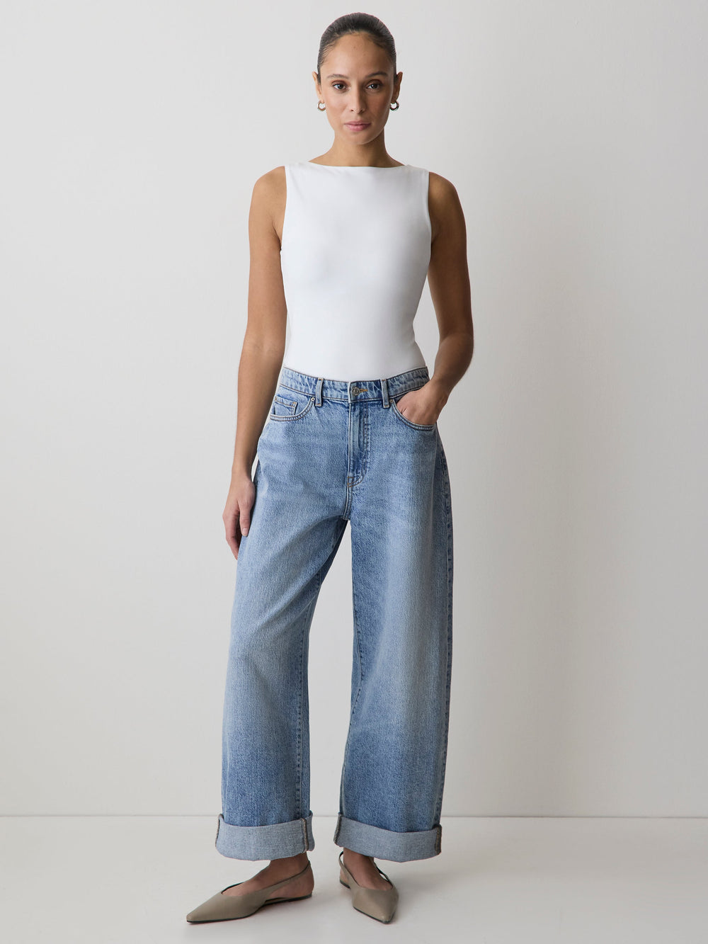 RW&CO Organic Cotton Boat-Neck Cami