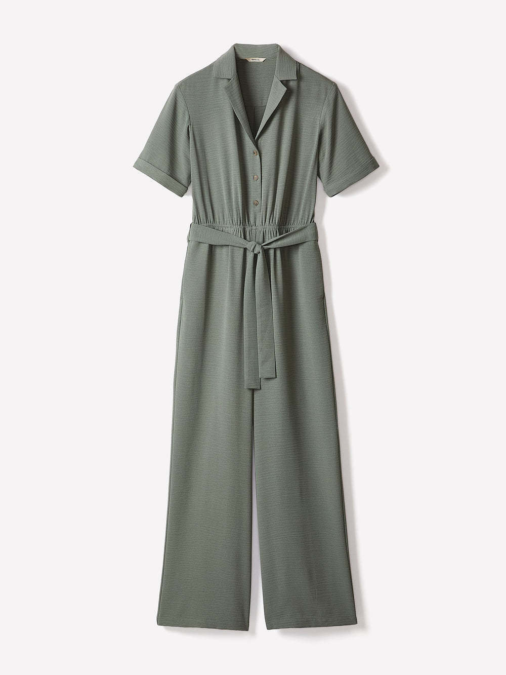 RW&CO Short-Sleeve Wide-Leg Jumpsuit