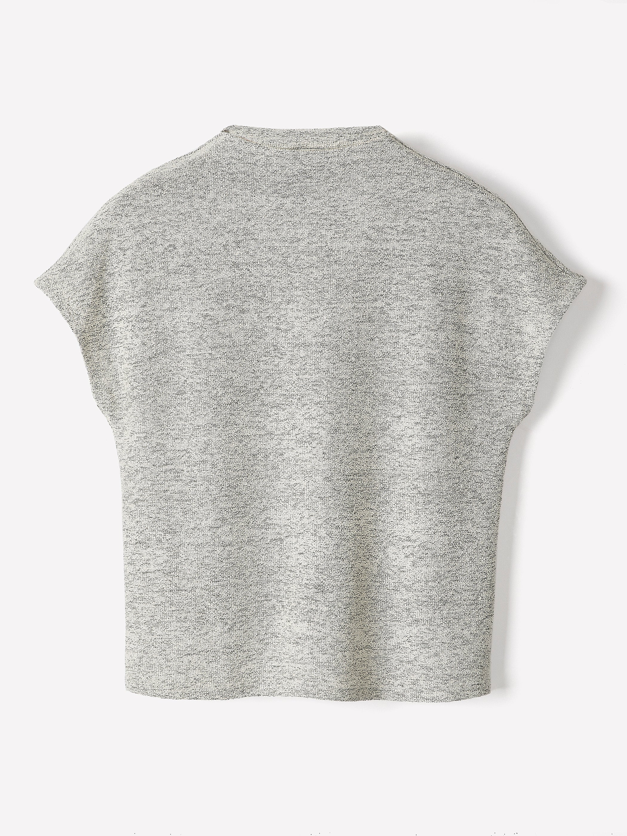 RW&CO Extended-Sleeve Mock-Neck Textured Top