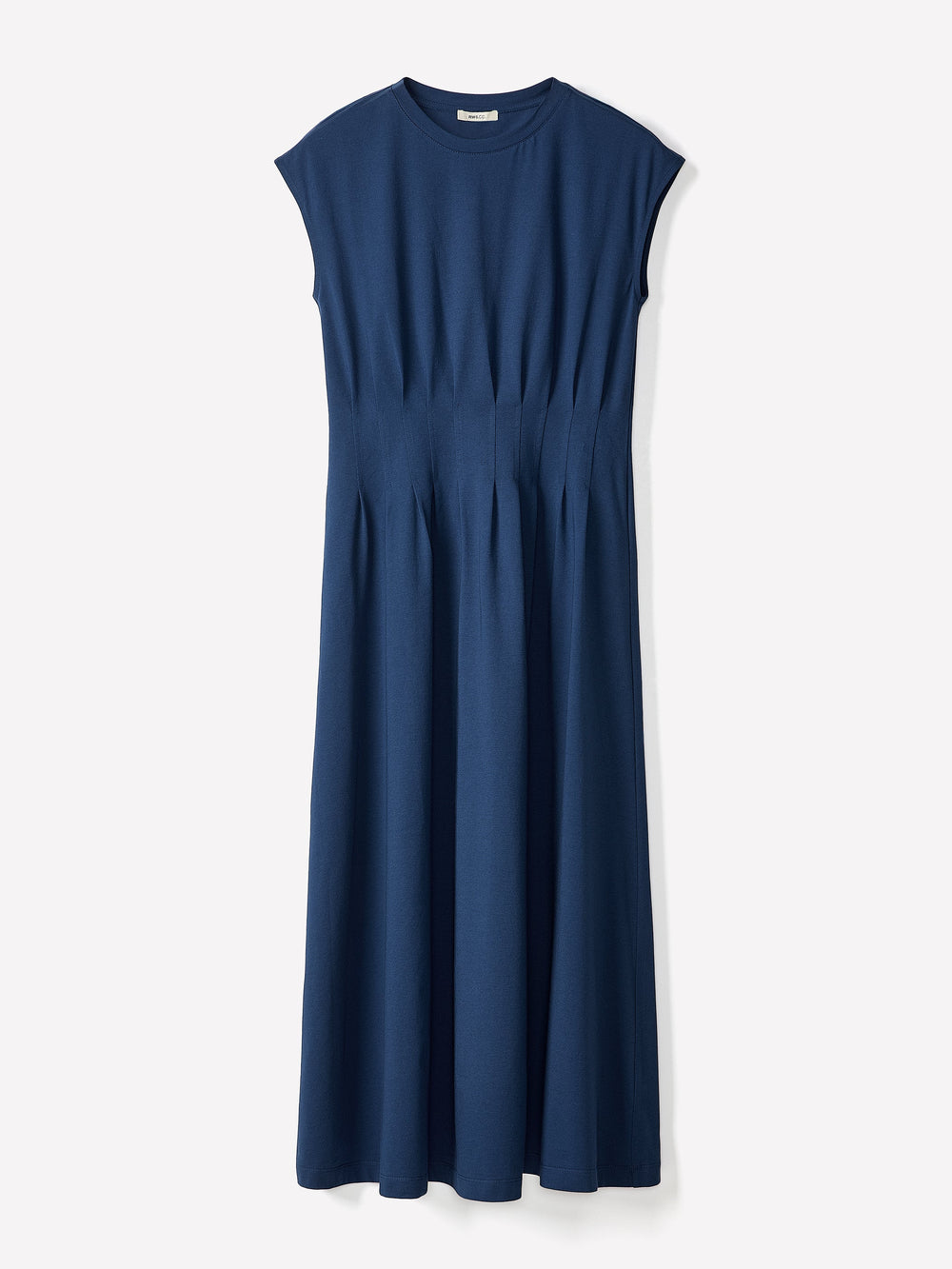 RW&CO Extended-Sleeve Crew-Neck Midi Dress with Pintucks