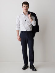 RW&CO Slim Fit Dress Shirt With Micro Geometric Pattern