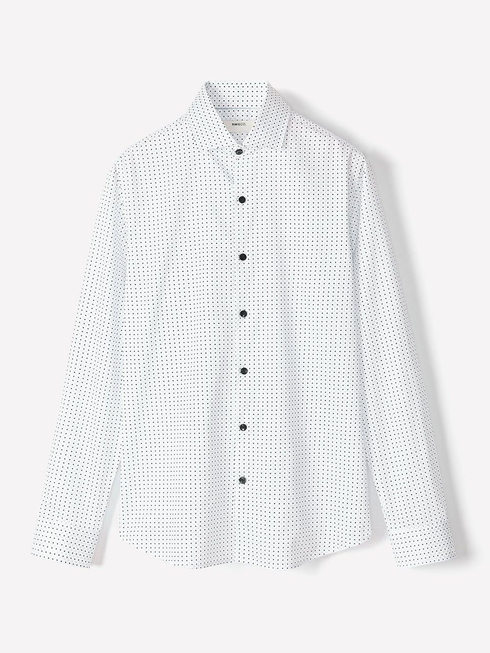 RW&CO Slim Fit Dress Shirt With Micro Geometric Pattern