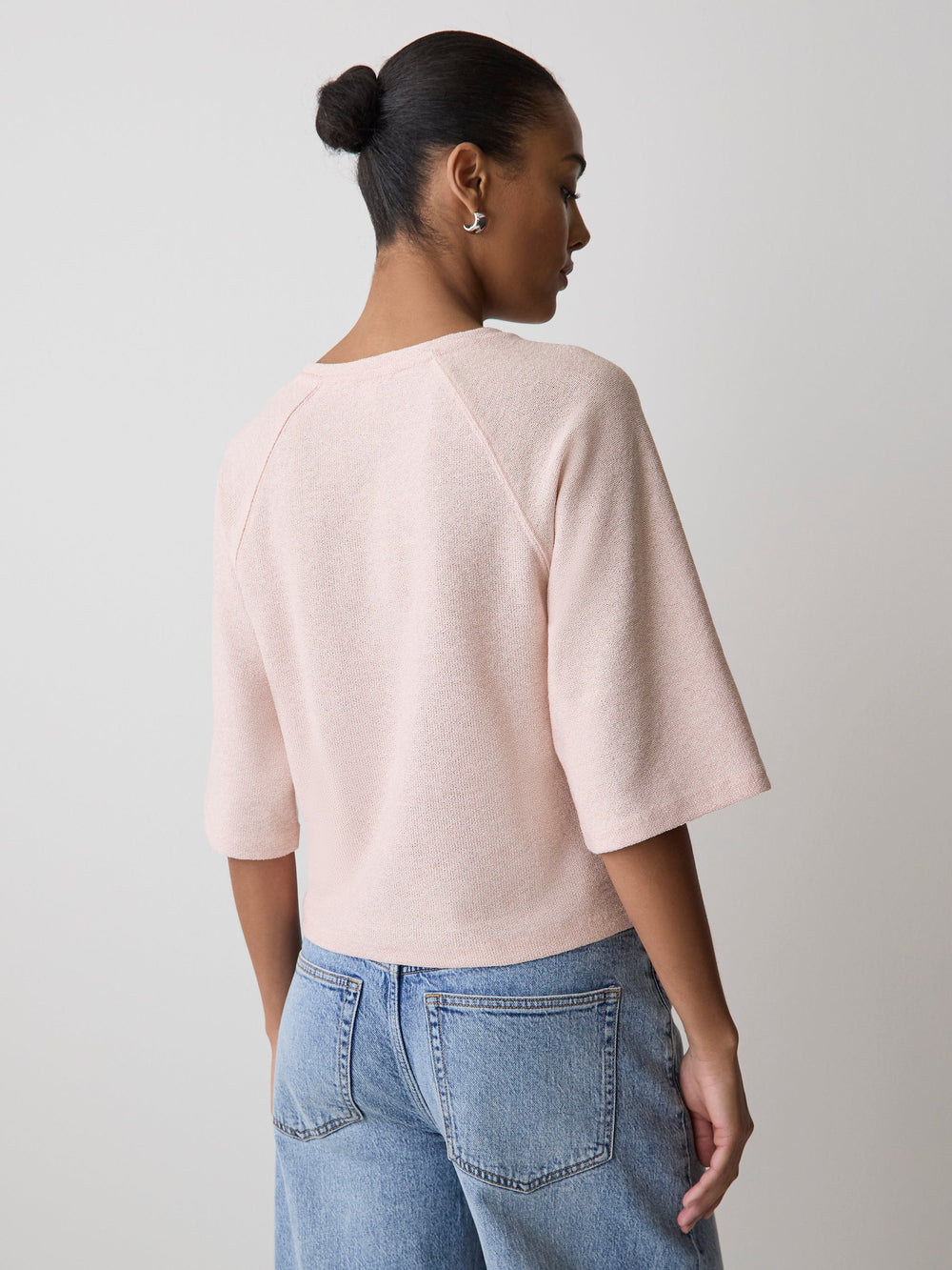 RW&CO Long-Raglan-Sleeve Crew-Neck Top