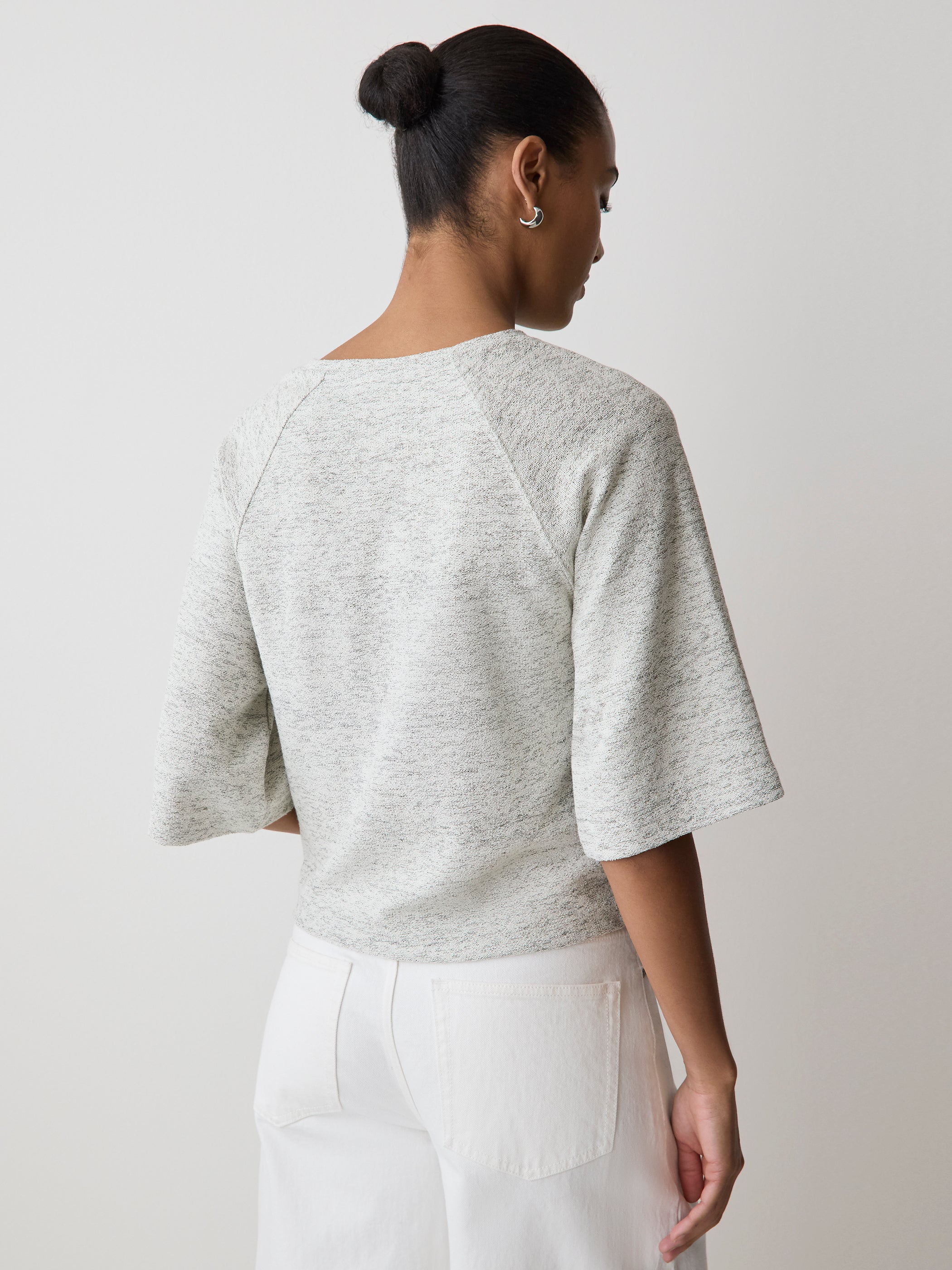 RW&CO Long-Raglan-Sleeve Crew-Neck Top