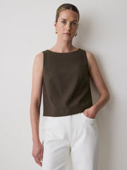 RW&CO Crew-Neck Cami with Wrap Back