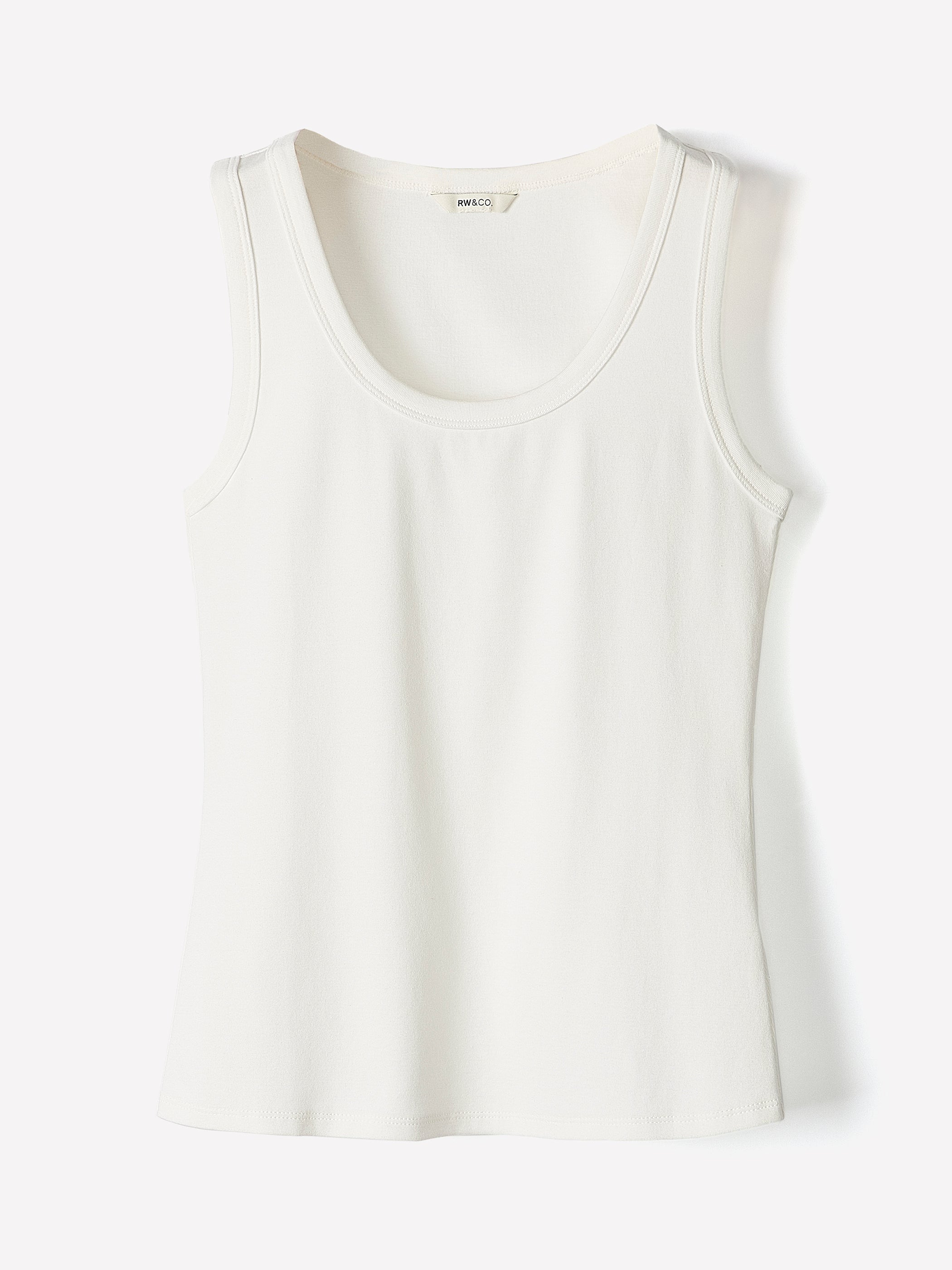 RW&CO Scoop-Neck Ribbed Tank