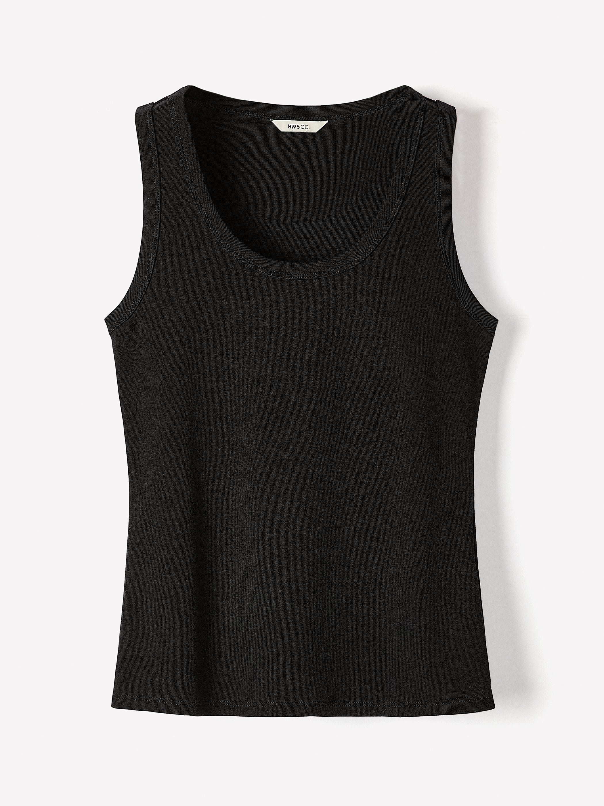 RW&CO Scoop-Neck Ribbed Tank