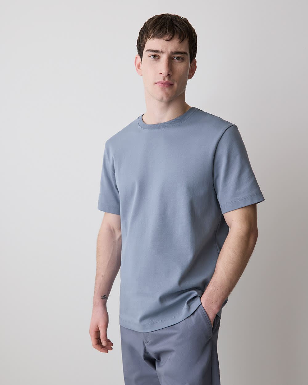 RW&CO Solid Short-Sleeve Crew-Neck Tee