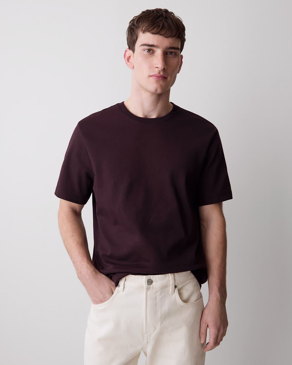 RW&CO Solid Short-Sleeve Crew-Neck Tee