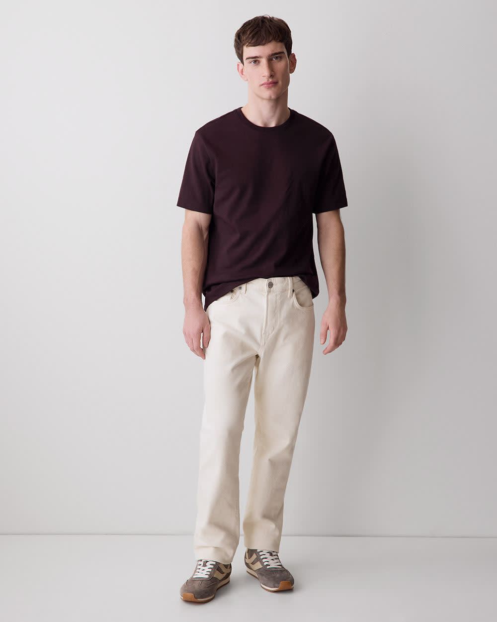 RW&CO Solid Short-Sleeve Crew-Neck Tee