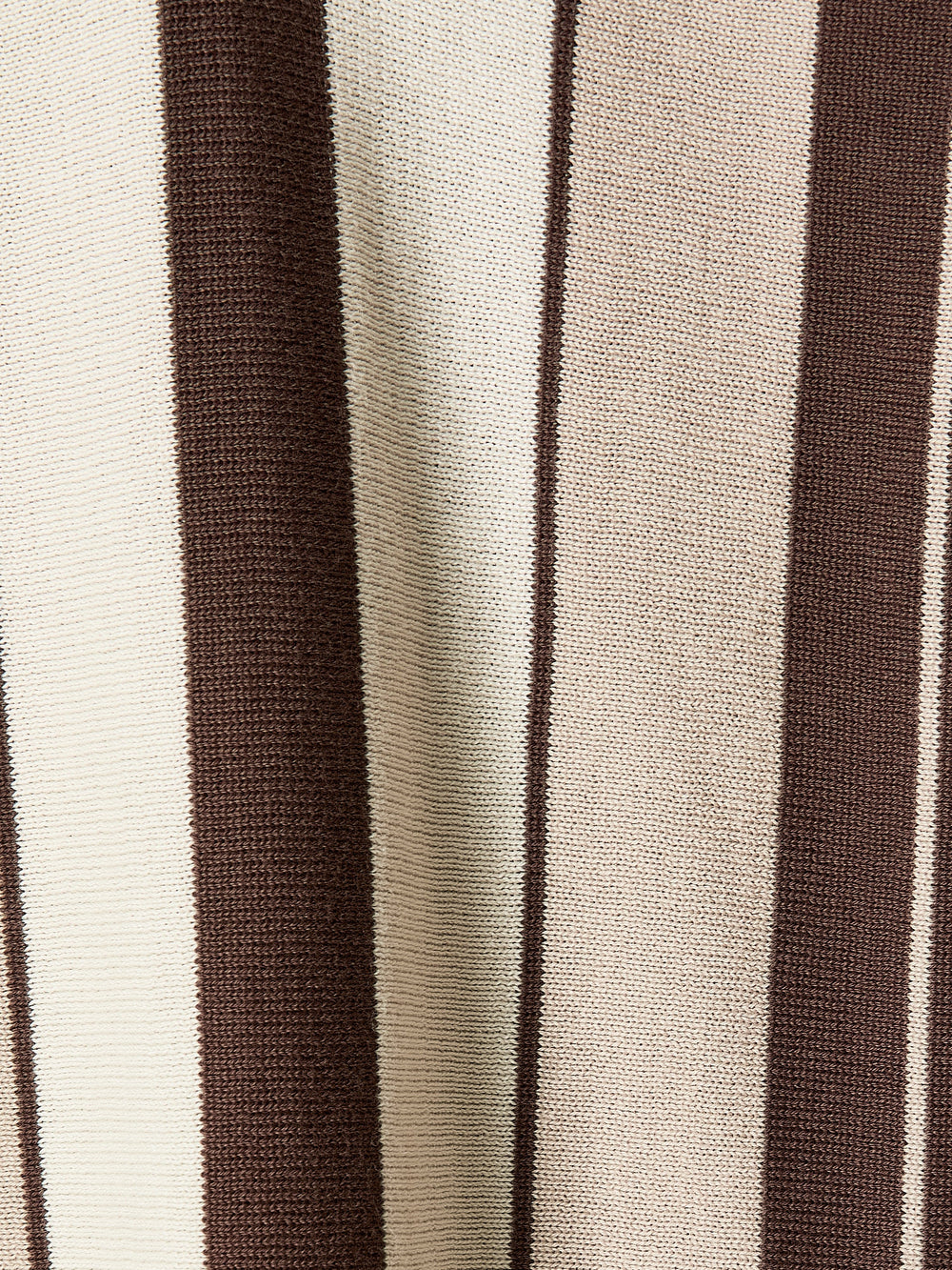 RW&CO Striped Short-Sleeve Sweater with Johnny Collar