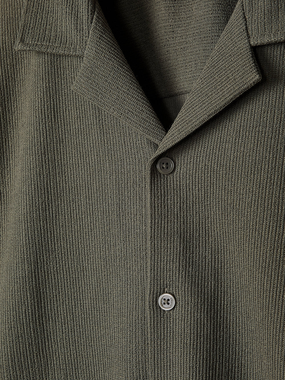 RW&CO Short-Sleeve Textured Shirt with Camp Collar