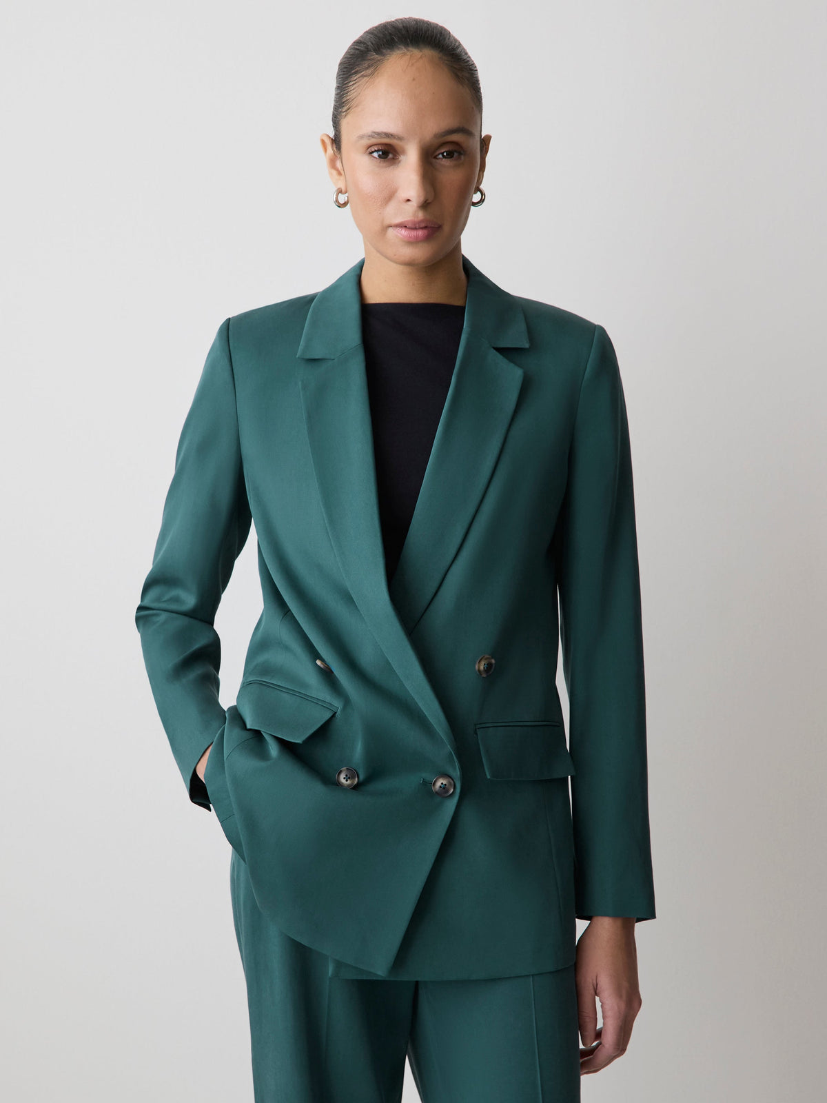 RW&CO Relaxed-Fit Double-Breasted Blazer