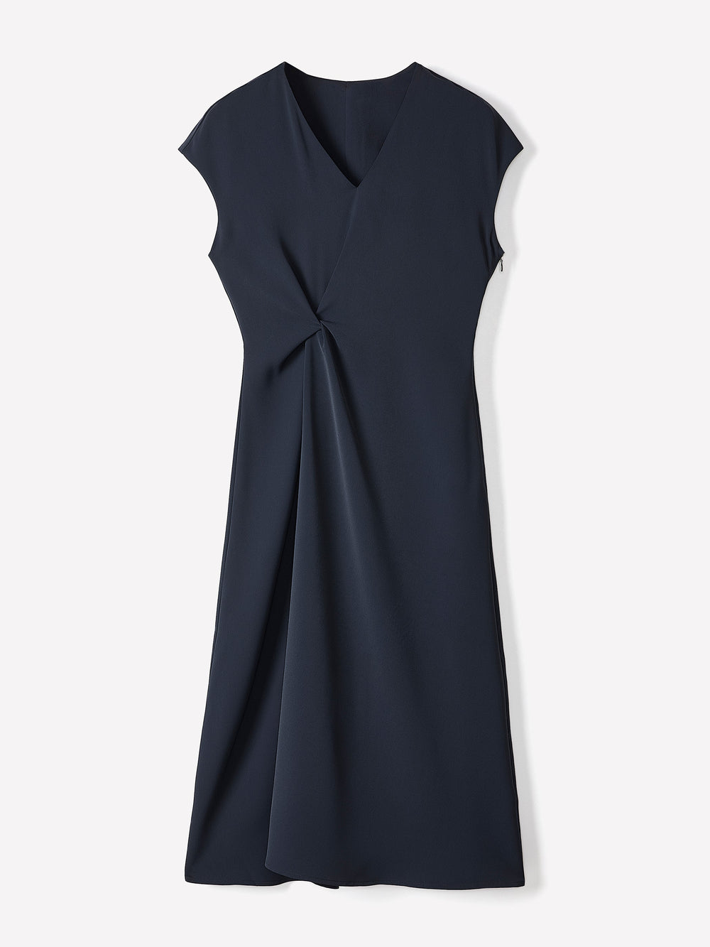 RW&CO Extended-Sleeve V-Neck Twill Midi Dress