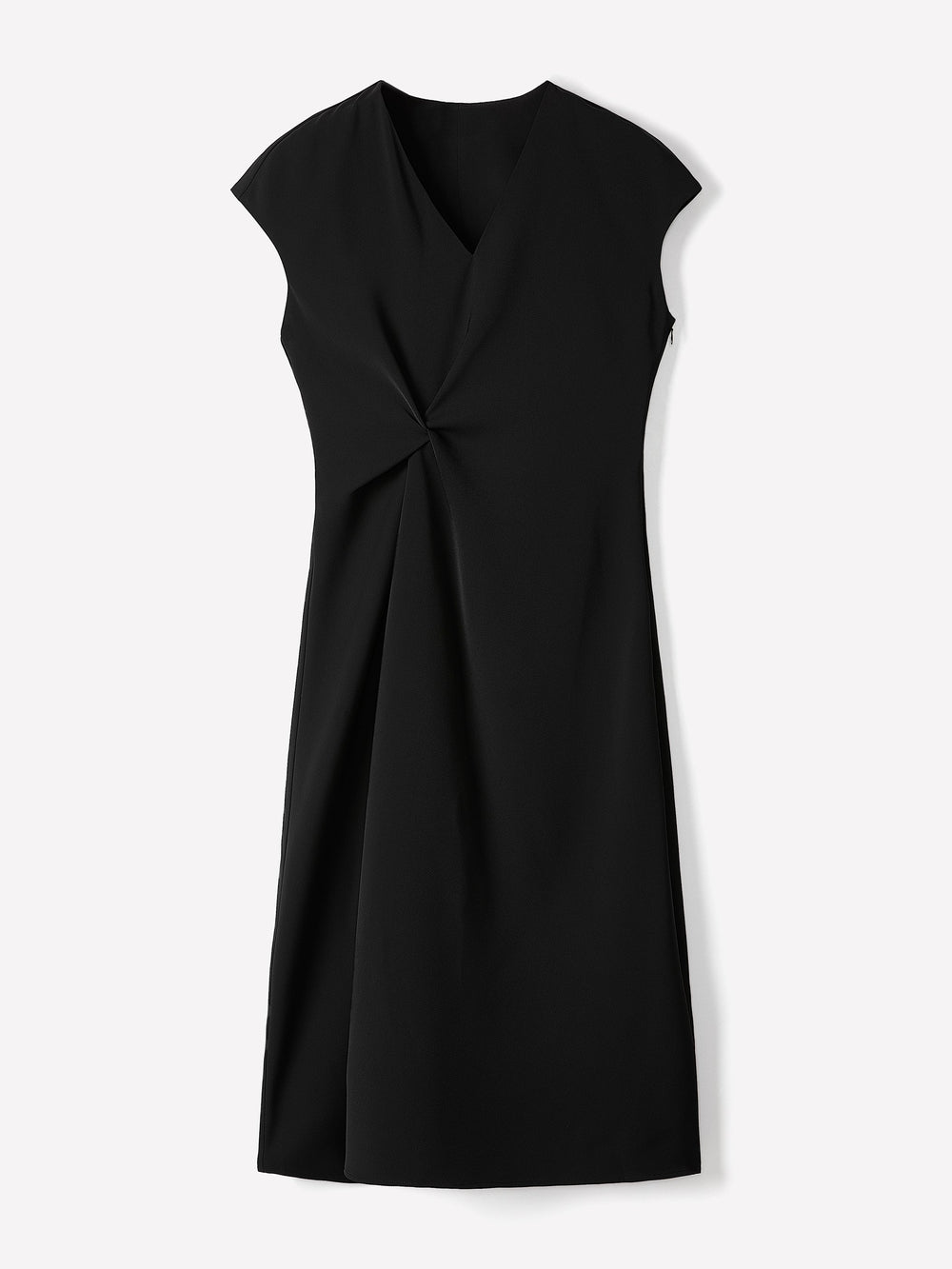 RW&CO Extended-Sleeve V-Neck Twill Midi Dress