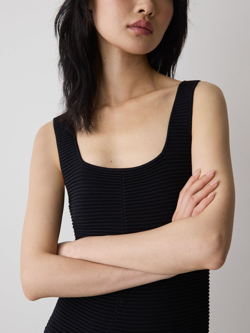 RW&CO Sleeveless Square-Neck Mini Dress