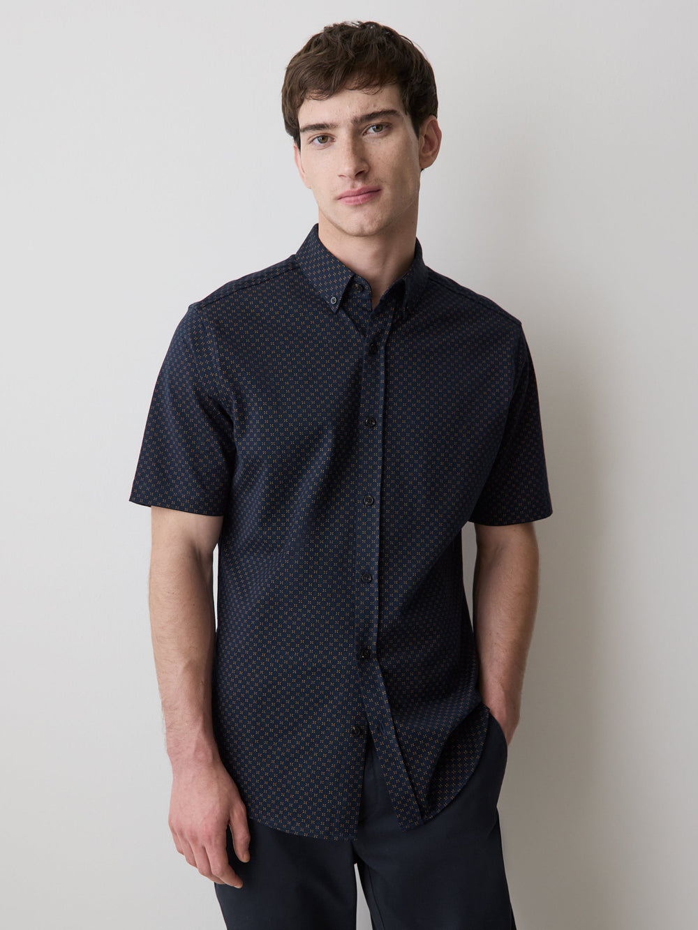 RW&CO Slim-Fit Short-Sleeve Jersey Shirt