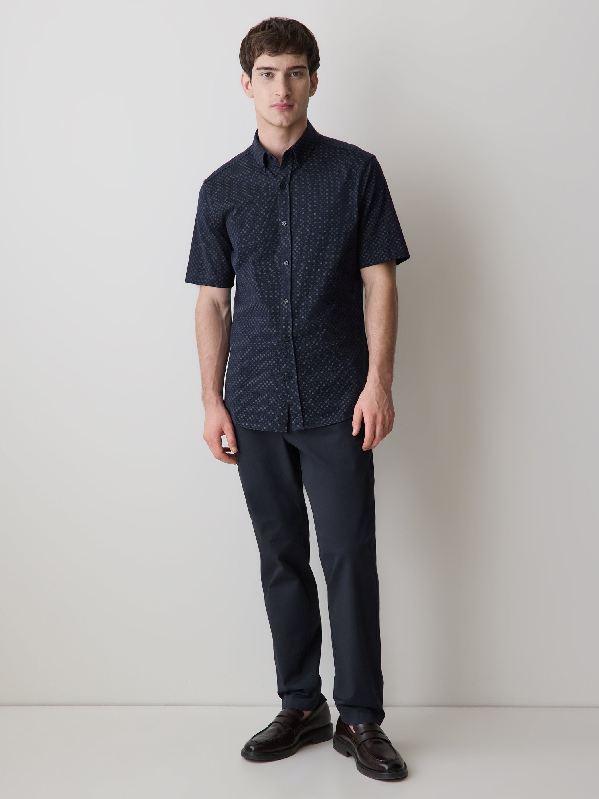 RW&CO Slim-Fit Short-Sleeve Jersey Shirt