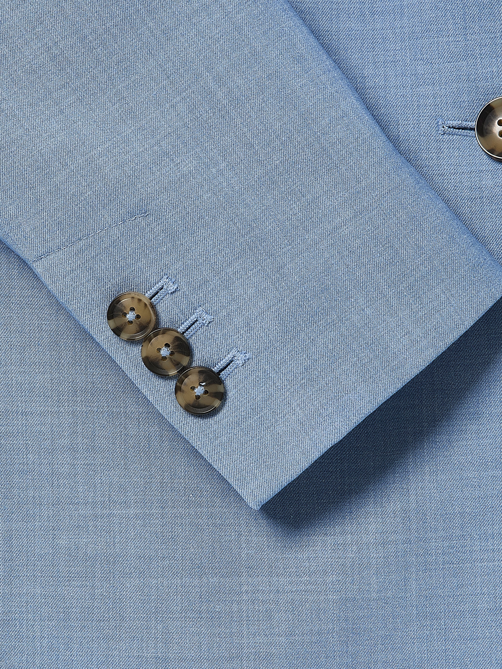 RW&CO Light Blue Two-Button Fitted Blazer