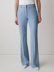 RW&CO Light Blue Mid-Rise Flare-Leg Pant