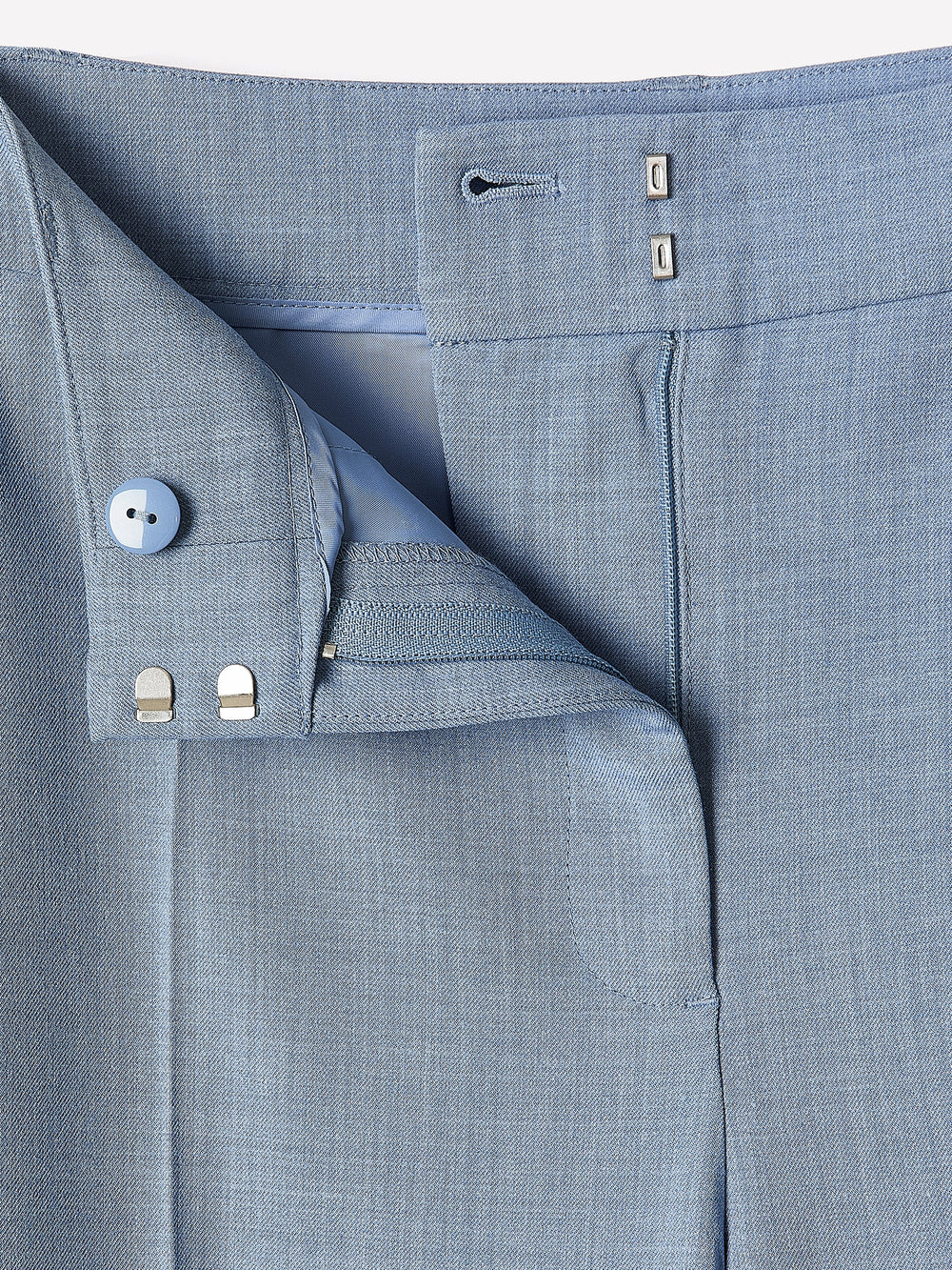RW&CO Light Blue Mid-Rise Flare-Leg Pant