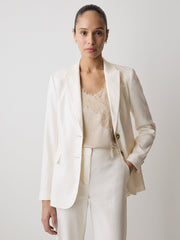 RW&CO Linen-Blend Blazer