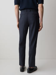 RW&CO Linen-Blend Tapered-Leg Pleated Pant