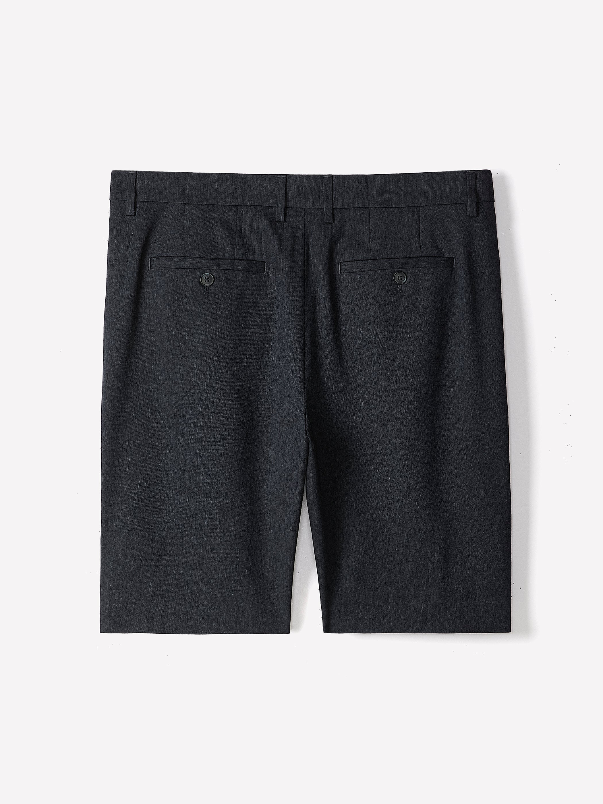 RW&CO Linen-Blend Pleated Shorts