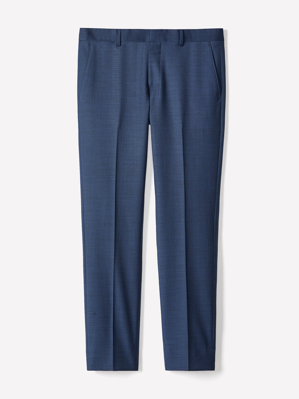 RW&CO Blue Slim Fit Wool Suit Pant