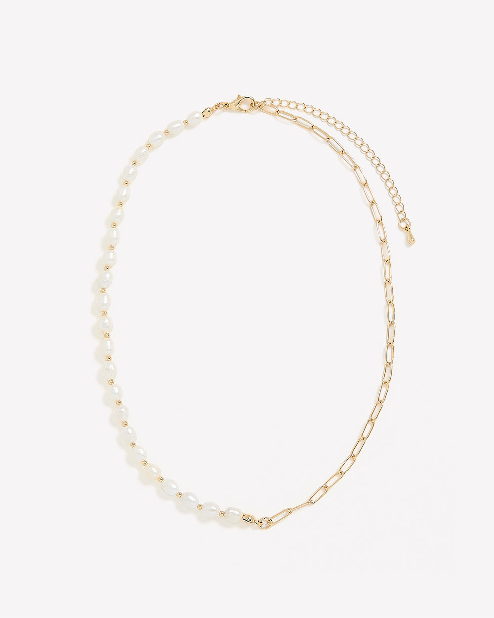 RW&CO Half-Pearl Necklace
