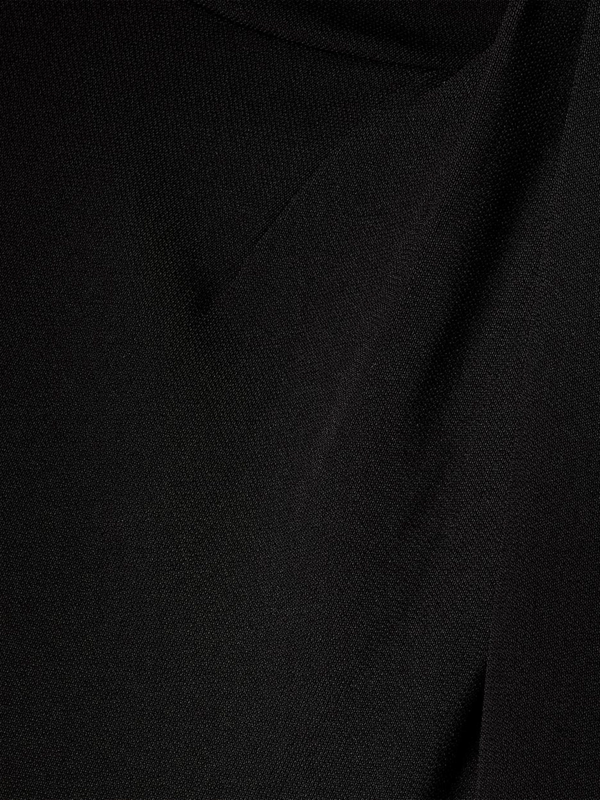 RW&CO Long-Sleeve Top with Crossover Draped Mock Neckline