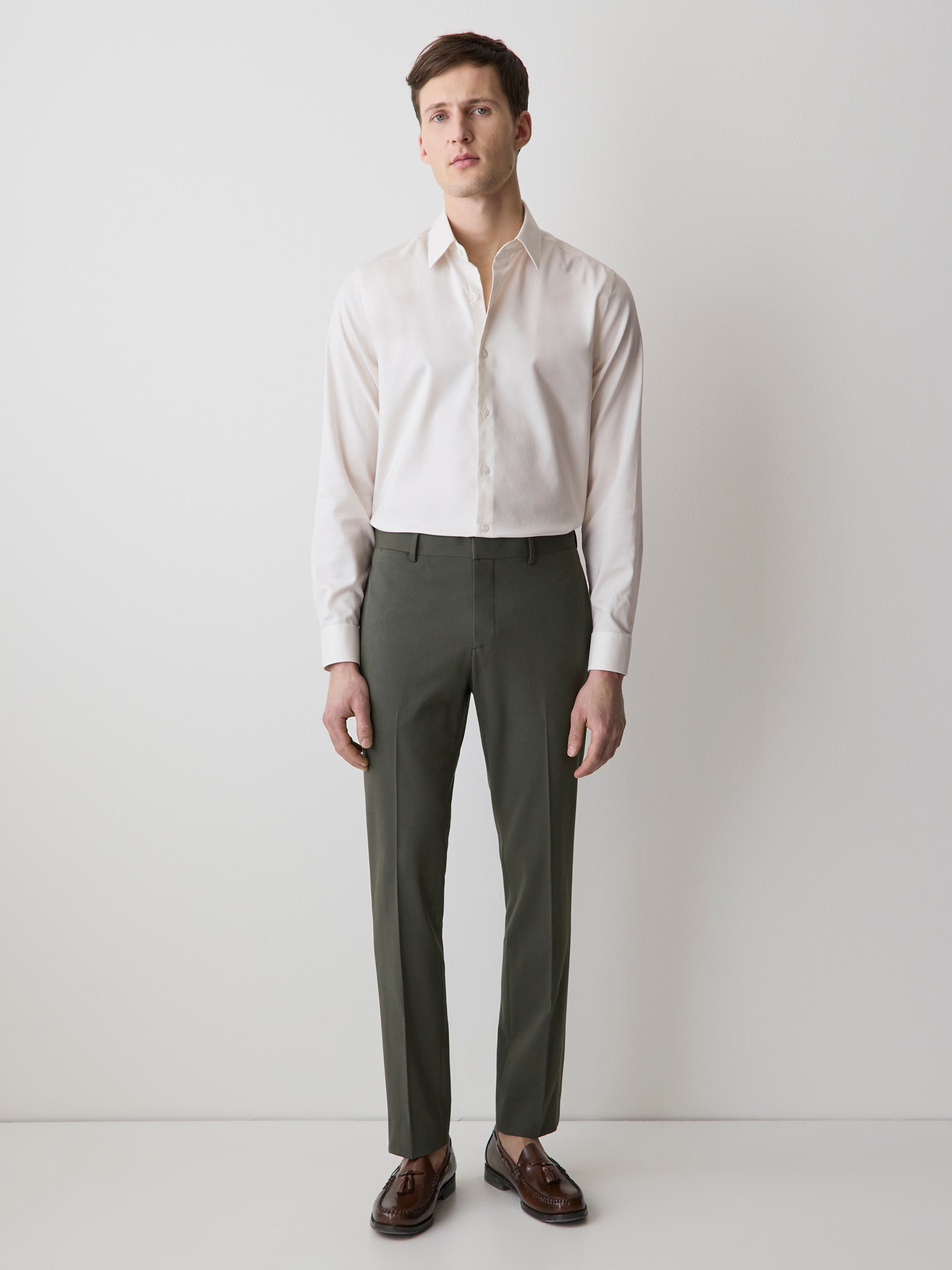 RW&CO Tailored Fit Dobby Dress Shirt