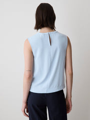 RW&CO Crew-Neck Luxe Crepe Cami