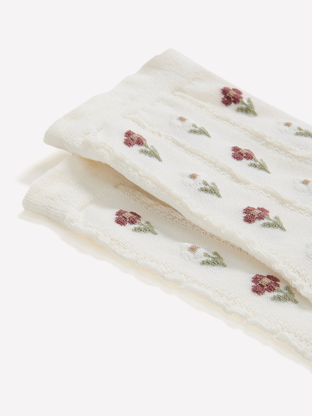 RW&CO Floral Crew Socks