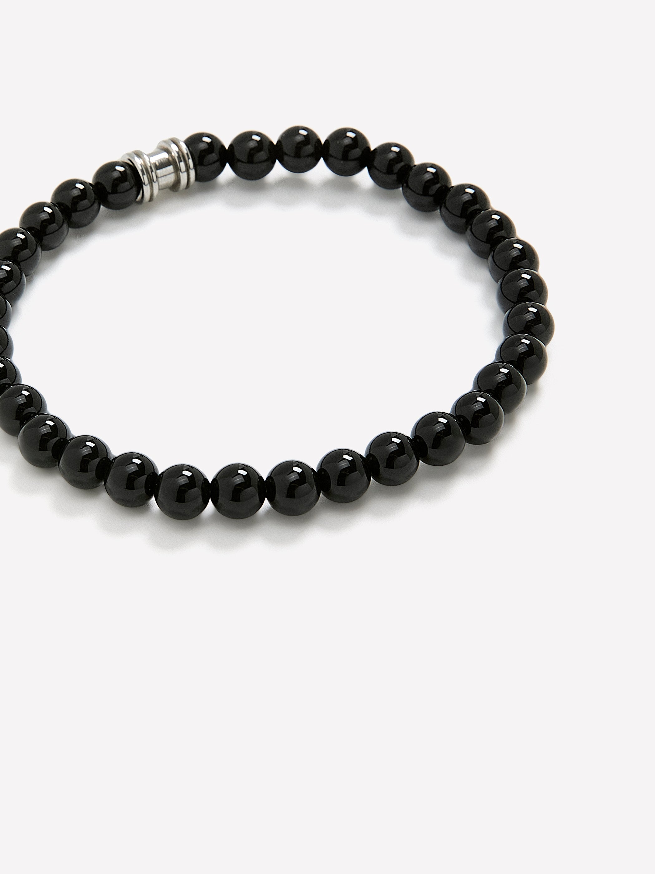 RW&CO Black Onyx Beaded Bracelet