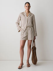 RW&CO Striped Mid-Rise Pull-On Short