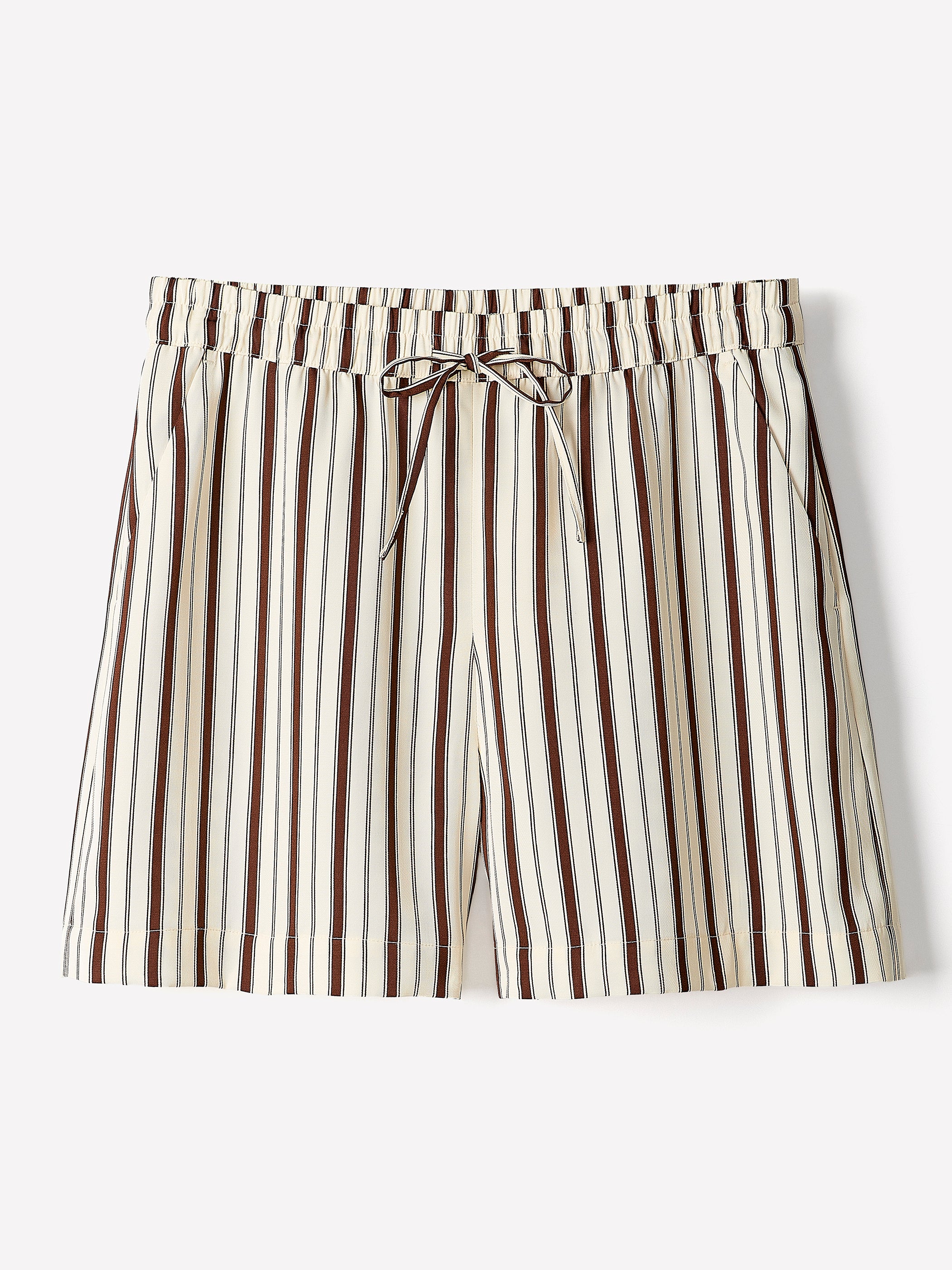 RW&CO Striped Mid-Rise Pull-On Short