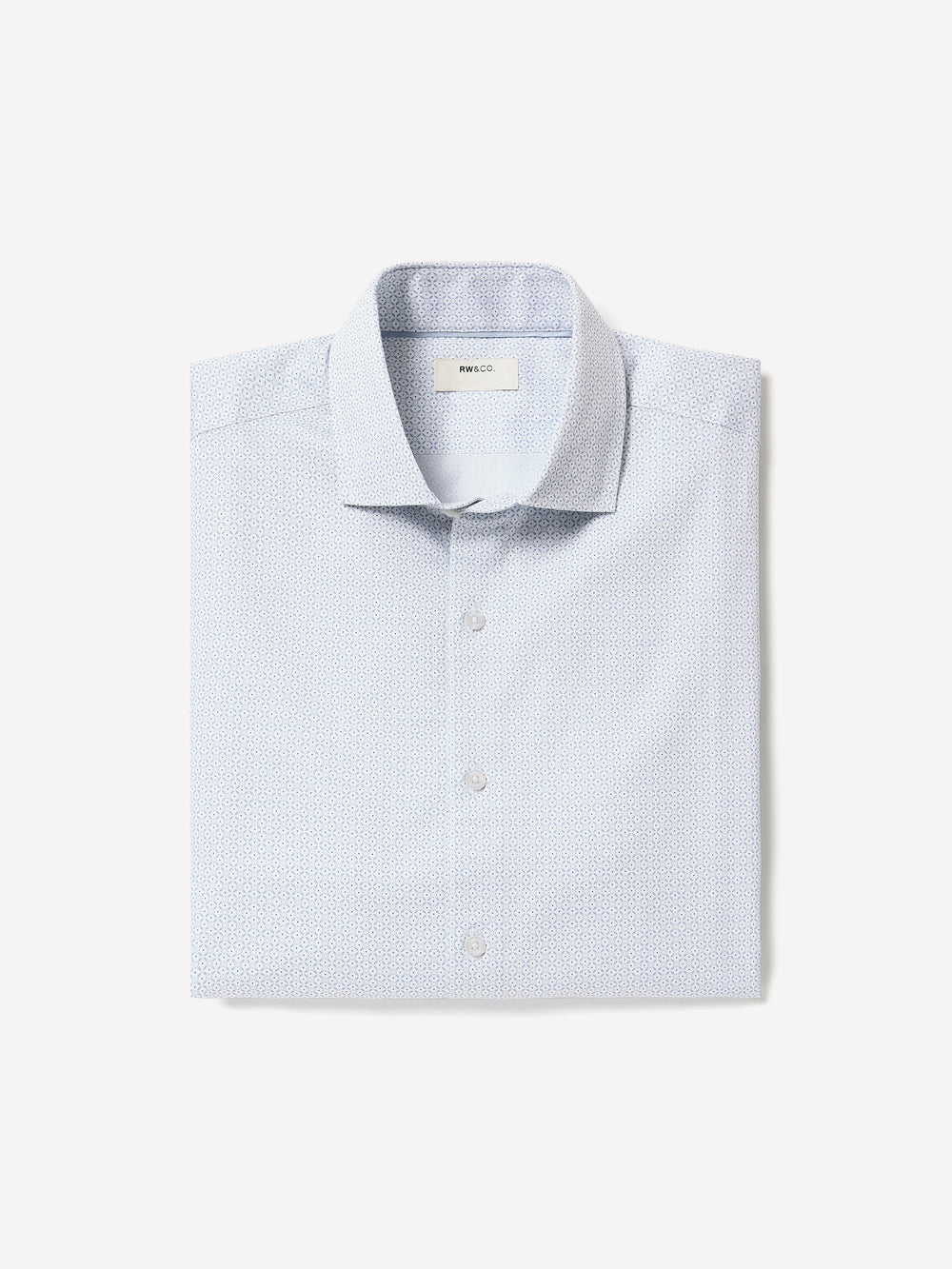 RW&CO Tailored-Fit Dress Shirt with Geo Pattern